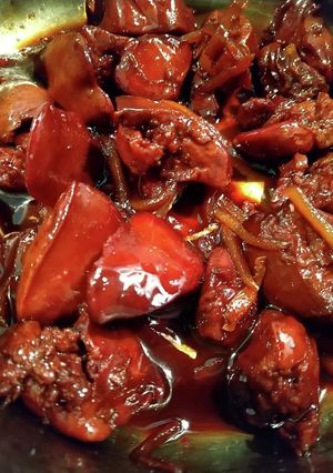 鶏レバーのワイン煮-レシピのメイン写真