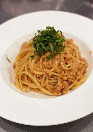 斬新で簡単!加熱式 納豆パスタ-レシピのメイン写真