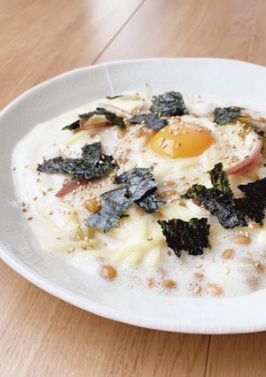 フワフワ食感★あわあわ冷製納豆パスタ-レシピのメイン写真