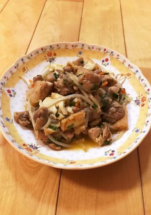 鶏もも肉と厚揚げ炒め♪香味ペースト♪-レシピのメイン写真