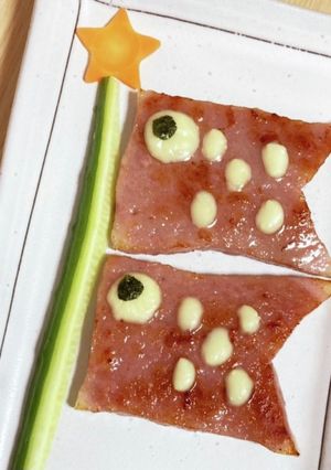 ハムステーキこいのぼり(こどもの日に♩)-レシピのメイン写真
