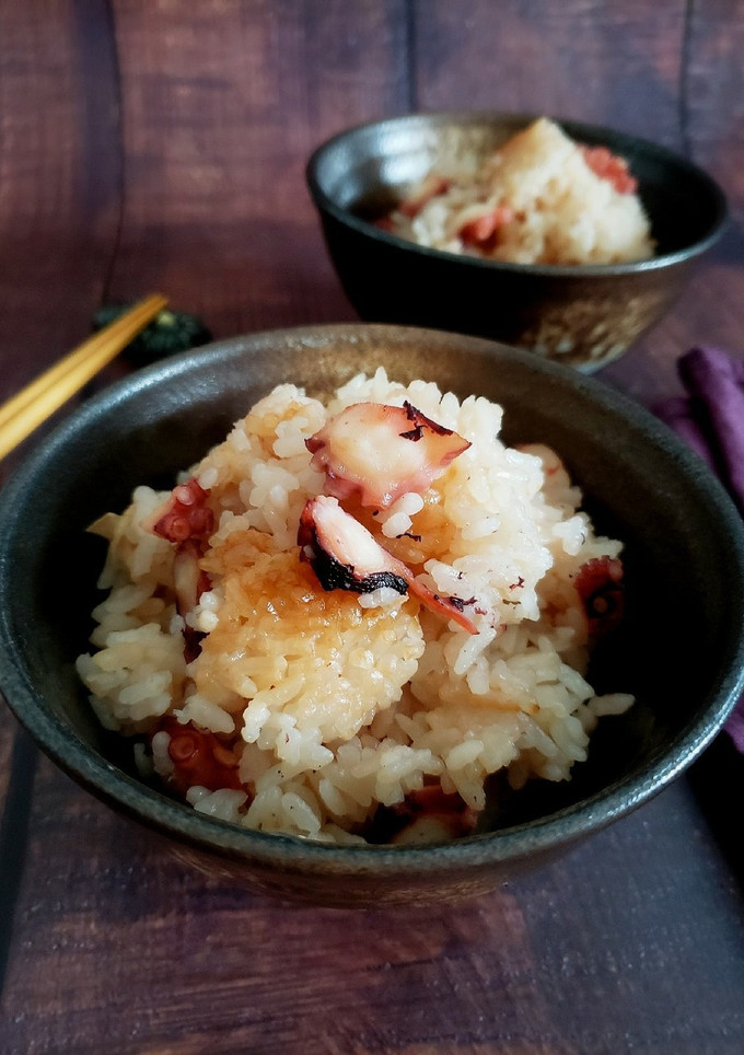 めんつゆで簡単！たこと生姜の炊き込みご飯-レシピのメイン写真