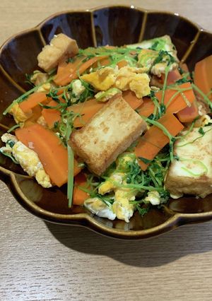 厚揚げと豆腐のチャンプルー風-レシピのメイン写真