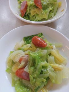 キャベツとウインナー炒め-レシピのメイン写真