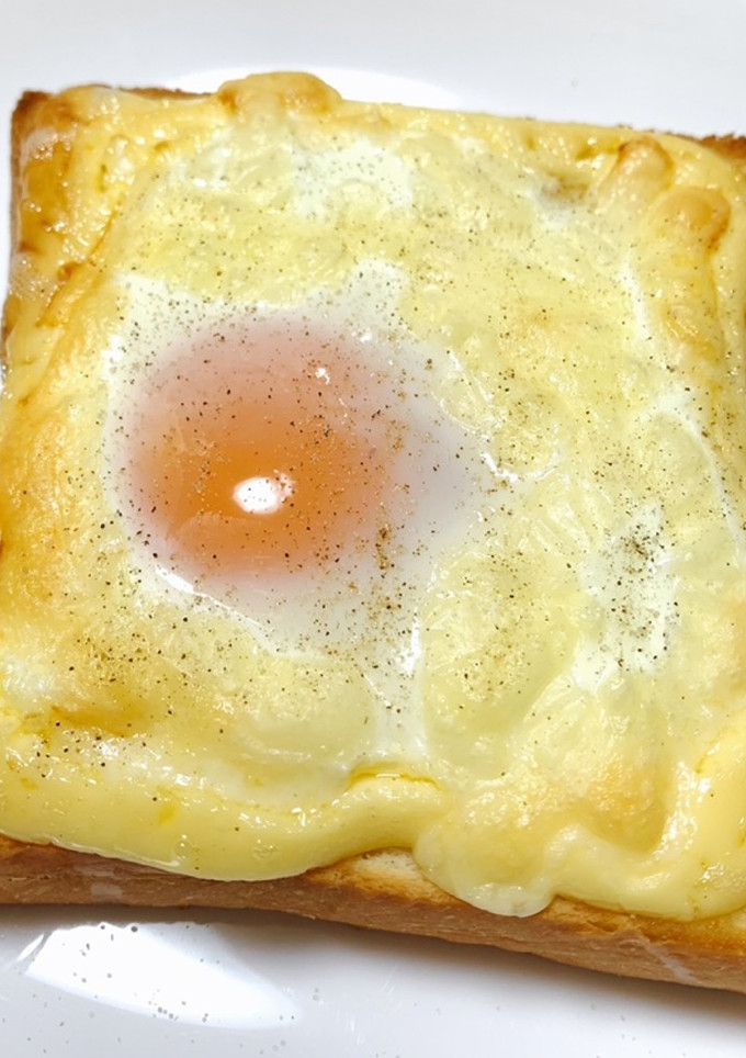 トースターだけで作れる目玉焼きトースト-レシピのメイン写真