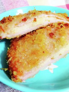 タラモサラダのハムはさみ揚げ-レシピのメイン写真
