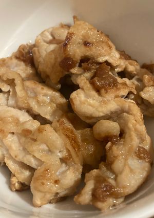 豚しゃぶの梅漬け炒め-レシピのメイン写真