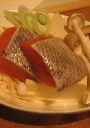 レンジで簡単＊鮭と豆腐の小鍋＊-レシピのメイン写真