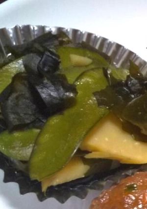 簡単に出来る筍とワカメの煮物-レシピのメイン写真