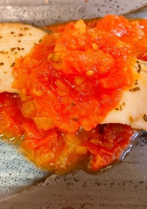 魚のムニエル♡サワラのトマトソースがけ-レシピのメイン写真