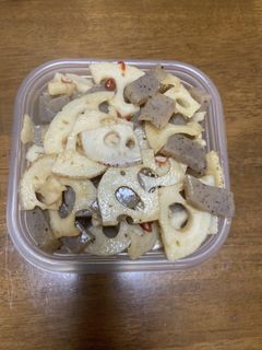 食物繊維たっぷり 蓮根と蒟蒻のきんぴら-レシピのメイン写真