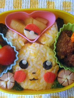 キャラ弁☆ピカチュウ弁当♪-レシピのメイン写真
