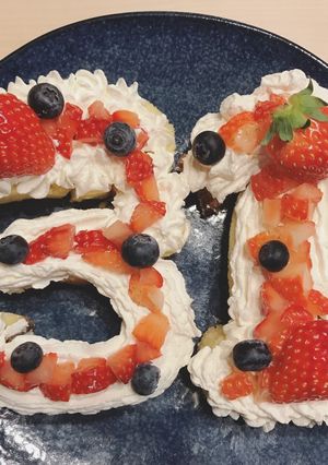 15分で完成!数字ケーキ♡誕生日に!-レシピのメイン写真