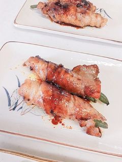 ニンジンとインゲンの肉巻き-レシピのメイン写真