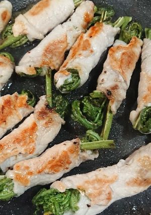 こごみの肉巻き-レシピのメイン写真