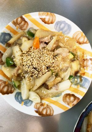 ワサビオイマヨ炒め味豚こま大根青椒肉絲風-レシピのメイン写真