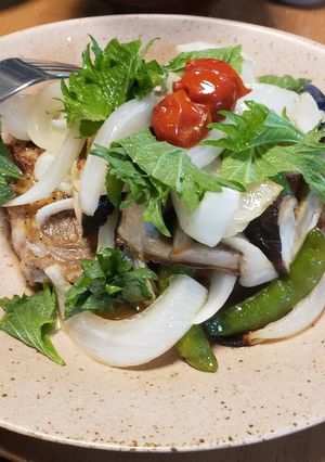野菜たっぷり豚肉のソテー春野菜のせ-レシピのメイン写真