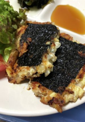 糖質オフ・豆腐とツナのいそべ焼き-レシピのメイン写真