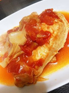 鶏胸肉のトマト煮込み(^^)-レシピのメイン写真