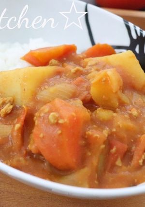 フレッシュトマトで無水カレー-レシピのメイン写真