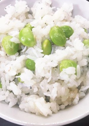 枝豆としらすの炊き込みご飯-レシピのメイン写真