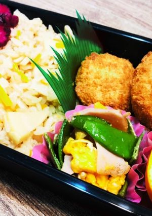 たけのこご飯弁当　0415-レシピのメイン写真