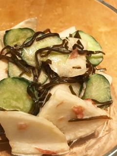 胡瓜と大根の塩昆布梅わさマヨ和え-レシピのメイン写真