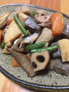 保温鍋で作る筑前煮-レシピのメイン写真
