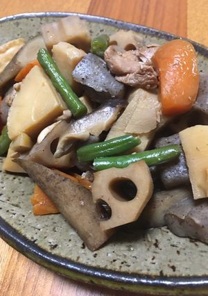 保温鍋で作る筑前煮-レシピのメイン写真