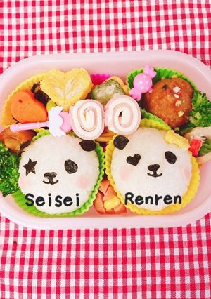 Zip パンダのセイセイ　キャラ弁デコ弁-レシピのメイン写真