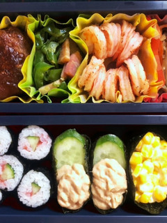 高校生弁当日記(軍艦&海苔巻き編)-レシピのメイン写真