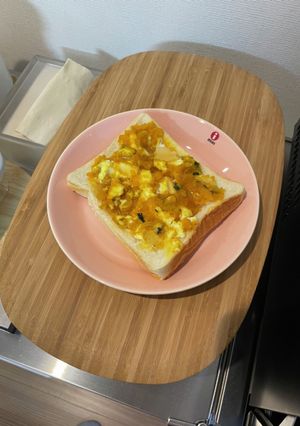 パンプキンクリームチーズトースト-レシピのメイン写真