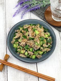 *すっぱ旨い*サバ缶ときゅうりの梅和え-レシピのメイン写真