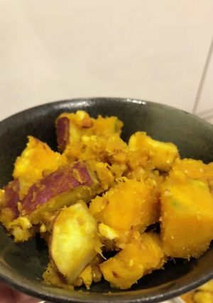 かぼちゃとさつまいものはちみつ和え-レシピのメイン写真