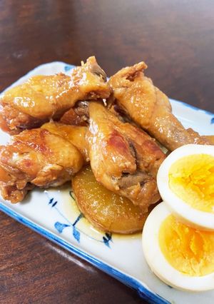鶏手羽元と大根と玉子の中華煮♡-レシピのメイン写真