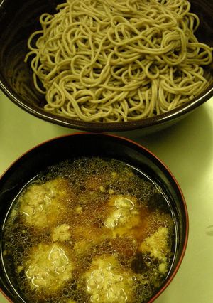 豚挽団子のつけ蕎麦(200円ランチ）-レシピのメイン写真