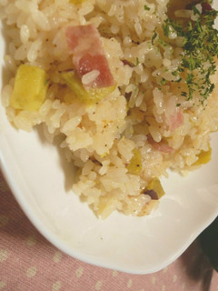 土鍋deめちゃ美味しい♡さつまいもピラフ-レシピのメイン写真