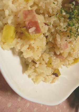 土鍋ｄｅめちゃ美味しい♡さつまいもピラフ-レシピのメイン写真