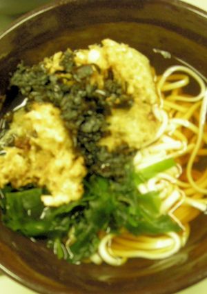 ちりめんの掻き揚げ蕎麦(200円ランチ)-レシピのメイン写真