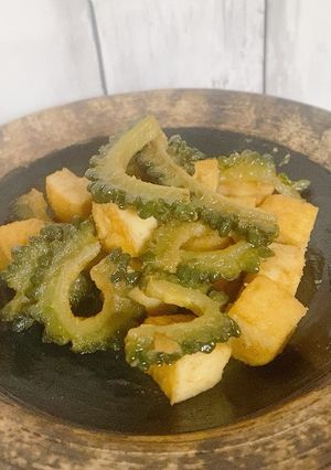 ゴーヤと揚げ豆腐のシークワーサーきんぴら-レシピのメイン写真