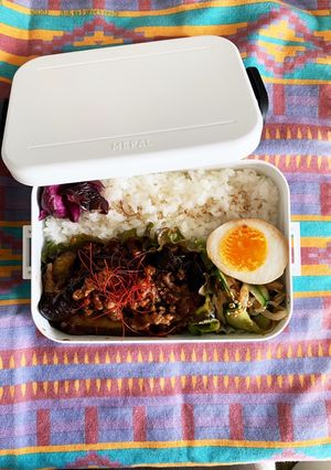 麻婆茄子弁当　〜高校生男子弁当〜-レシピのメイン写真