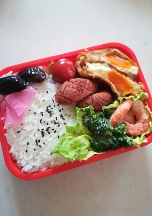 巾着たまご高校生のお弁当4/30-レシピのメイン写真