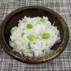 รูปของ しらす&枝豆ごはん