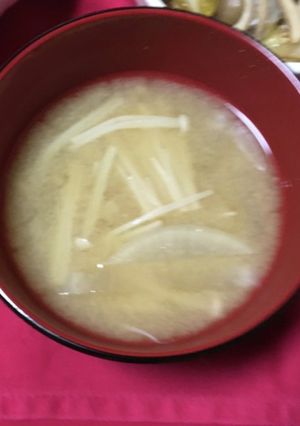 大根とえのきの味噌汁-レシピのメイン写真