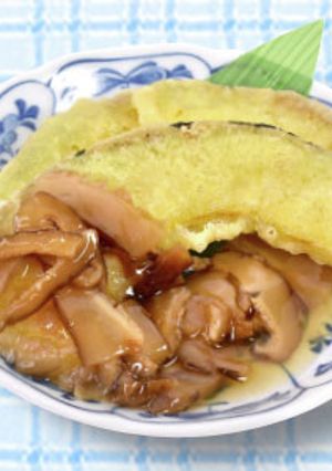 ☆椎茸あんのかぼちゃ天ぷら☆-レシピのメイン写真