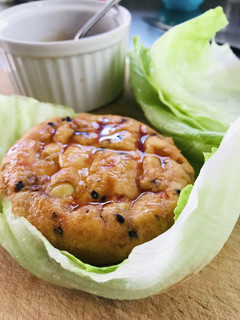 モス風がんもどきの菜つみバーガー-レシピのメイン写真