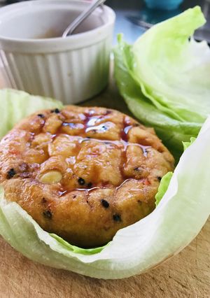 モス風がんもどきの菜つみバーガー-レシピのメイン写真