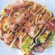 たけのことジビエ肉入り野菜お好み焼き