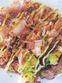 たけのことジビエ肉入り野菜お好み焼き-レシピのメイン写真
