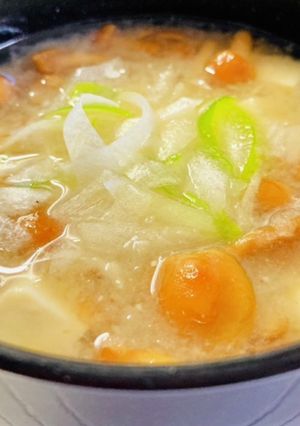 特製♡豆腐となめこのおろし味噌汁♡-レシピのメイン写真